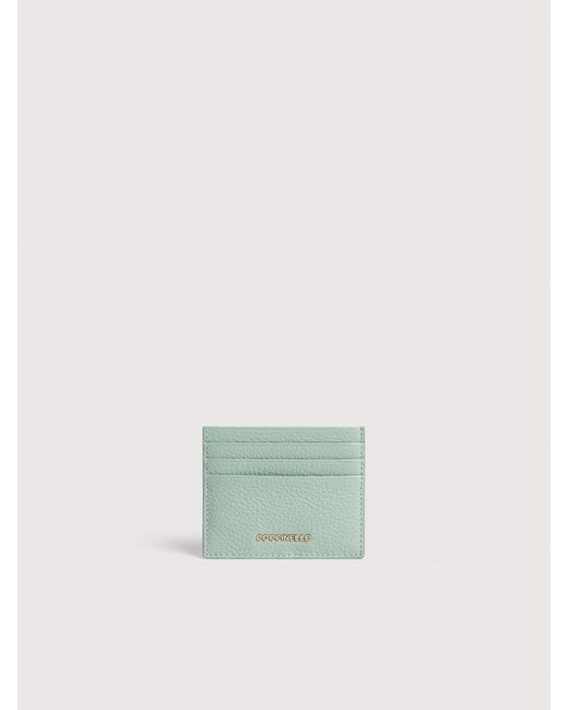 Coccinelle Multicolor Grainy Leather Card Holder Metallic Small