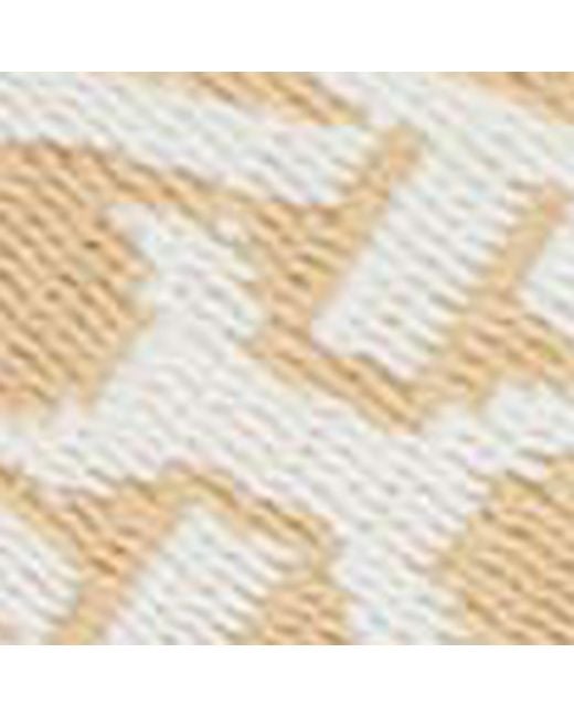 Sandali con zeppa in Tessuto jacquard e Pelle liscia Monogram Ribbon di Coccinelle in Metallic