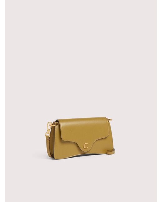 Coccinelle Natural Smooth Calf Leather Minibag C-Me Mini