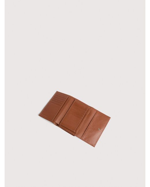 Coccinelle White Grainy Leather Purse Metallic Medium