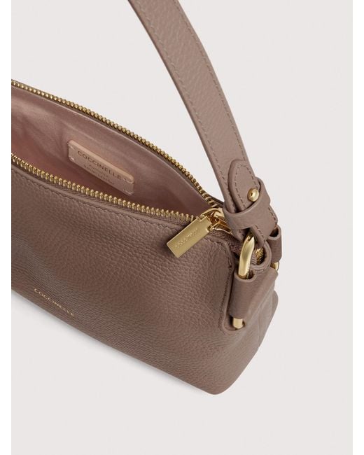 Coccinelle Natural Grained Leather Minibag Rebekka