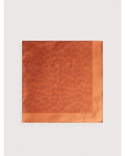 Coccinelle Orange Silk Foulard Shell