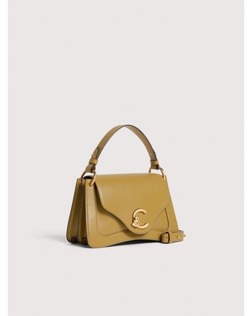 Coccinelle Metallic Smooth Calf Leather Handbag C-Me Small