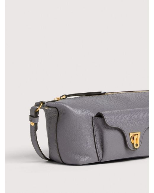 Coccinelle White Grained Leather Minibag Beat Generation Mini