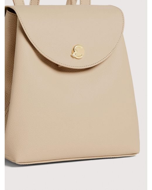 Coccinelle Natural Grained Leather Backpack Nikla Mini