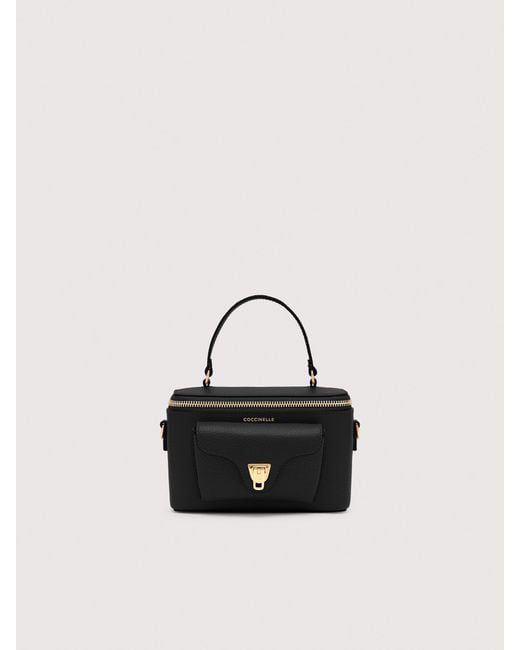 Coccinelle Black Grained Leather Minibag Beat Generation