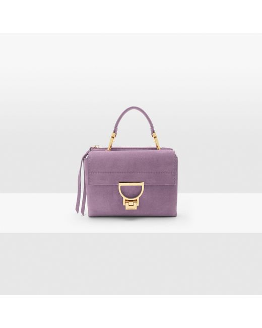 Coccinelle Purple Arlettis Mini Suede Wildleder