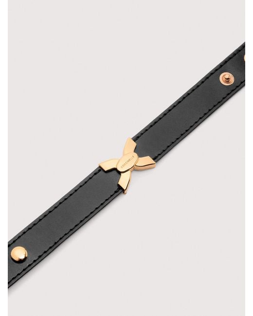 Coccinelle Black Smooth Calf Leather Bracelet Klara