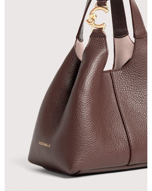 Coccinelle Multicolor Grained Leather Handbag C-Easy Small