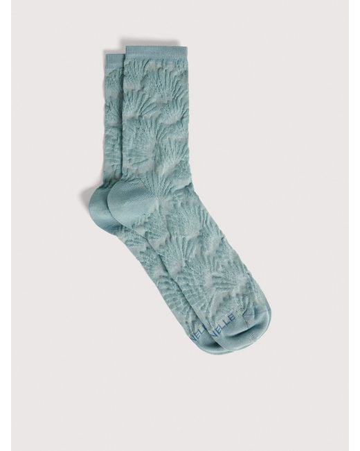 Coccinelle Blue Cotton-Blend Socks Shell