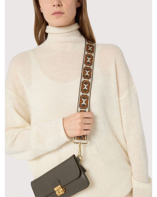 Coccinelle White Fabric Shoulder Strap Monogram