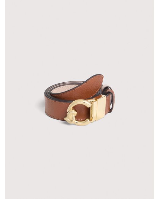 Coccinelle Natural Gürtel Aus Genarbtem Leder C-Me Bicolor