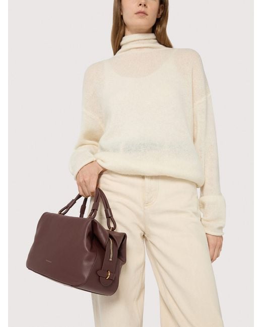 Coccinelle Pink Smooth Leather Handbag Lizzie Small