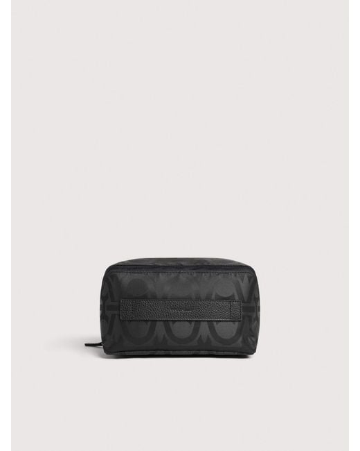 Coccinelle Black Necessaire Aus Nylongewebe Mit Monogram-Muster Smart To Go Monogram Nylon