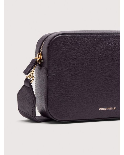 Coccinelle Multicolor Grained Leather Crossbody Bag Tebe Small