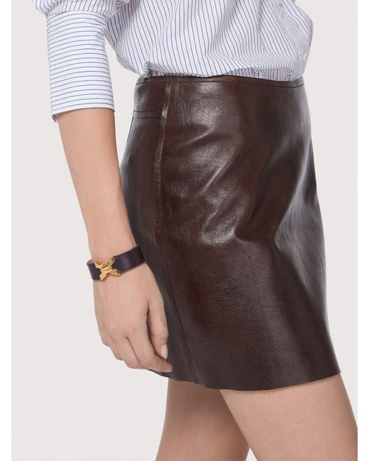 Coccinelle Black Smooth Calf Leather Bracelet Klara