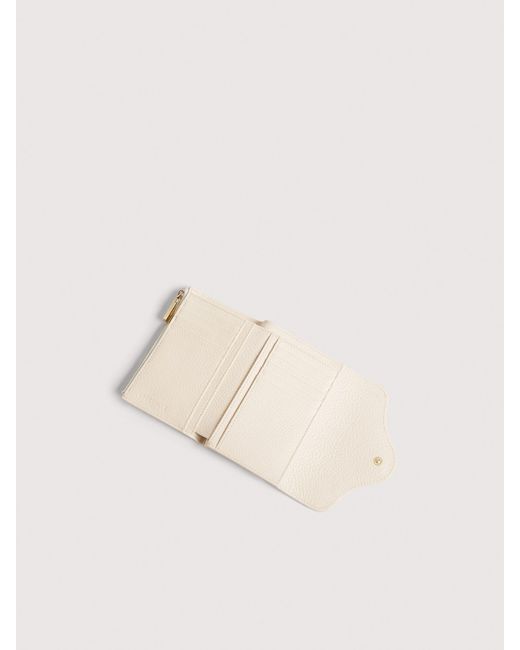 Coccinelle Natural Medium Grained Leather Wallet C-Me Medium