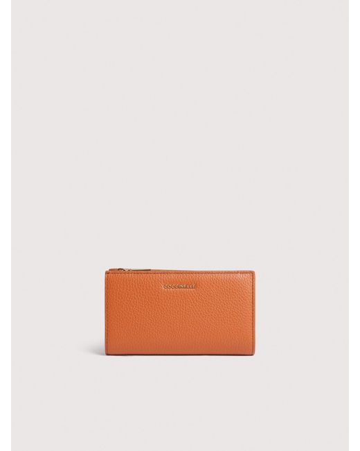 Coccinelle Multicolor Medium Grained Leather Wallet Metallic Medium