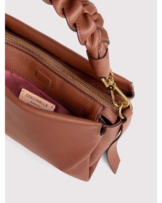 Coccinelle Multicolor Henkeltasche Aus Doubleface-Leder Boheme Small