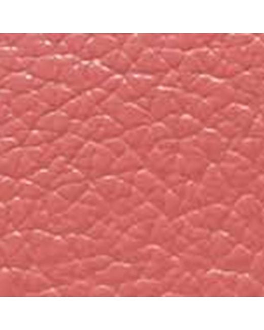 Coccinelle Pink Schultertasche aus Leder mit Ziegen-Glanzprint Boheme Shiny Goat Medium