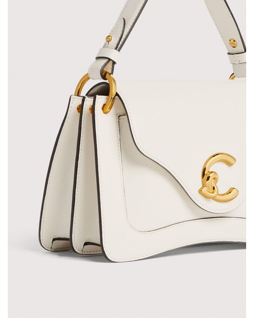Coccinelle Natural Smooth Calf Leather Handbag C-Me Small