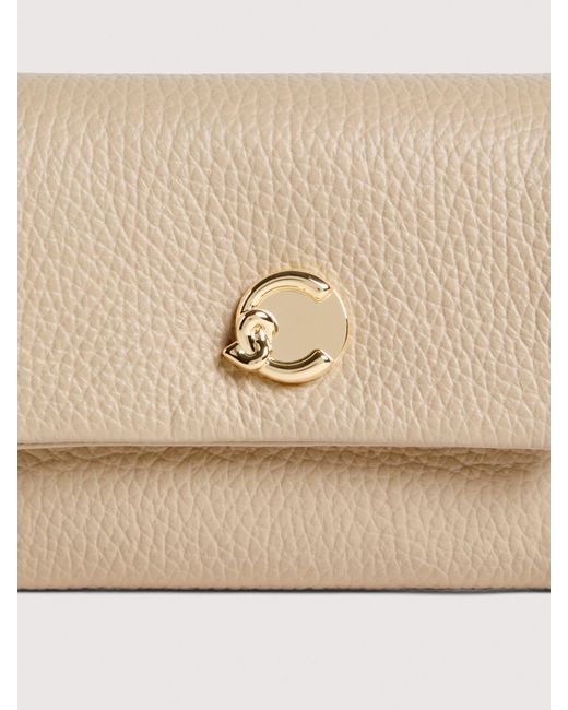 Coccinelle Natural Grained Leather Wallet C-Me Softy Small