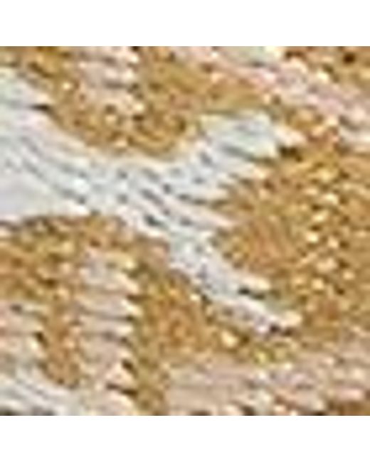 Coccinelle Metallic Fabric Shoulder Strap Monogram