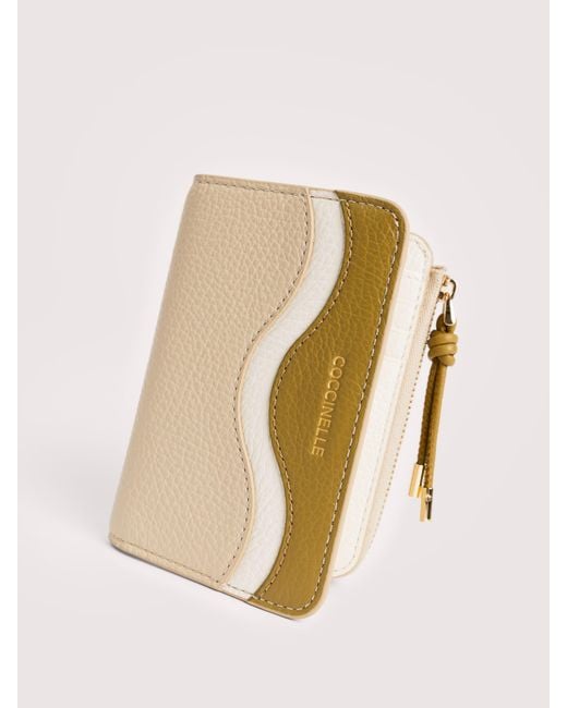 Coccinelle Natural Grained Leather Wallet Nami Small