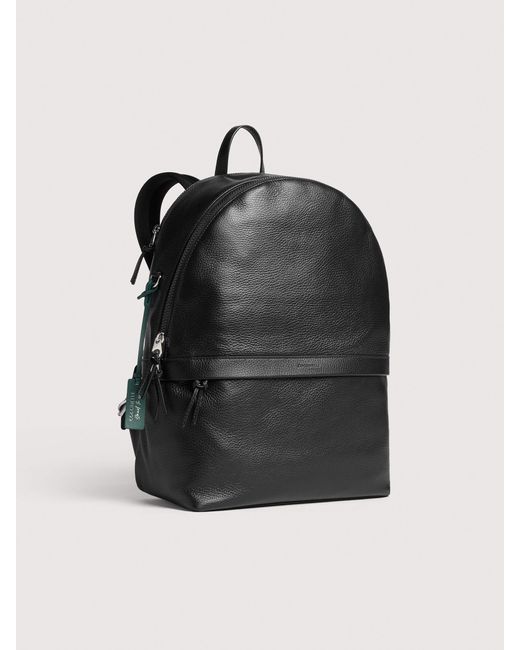 Coccinelle Black Grained Leather Backpack Smart To Go Large