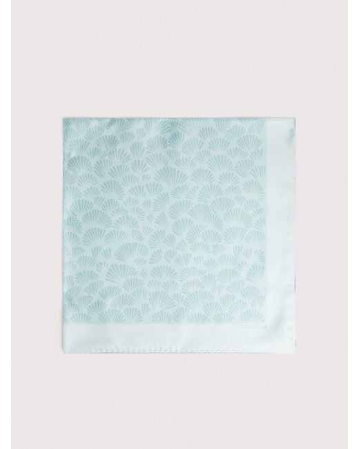 Coccinelle Blue Silk Foulard Shell