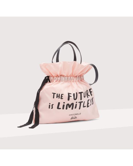Coccinelle Pink Handtasche aus Nylon FOR BARBIETM