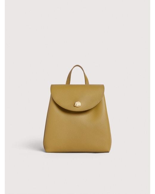 Coccinelle Metallic Grained Leather Backpack Nikla Mini