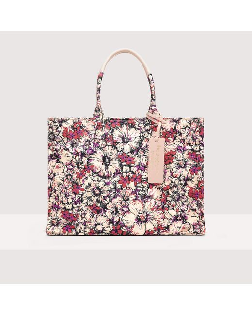Coccinelle Never Without Bag Cross Flower Print Medium Spring Summer 23 in  Pink | Lyst
