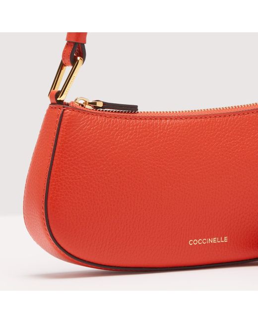 Coccinelle Grained Leather Minibag Merveille in Red Lyst