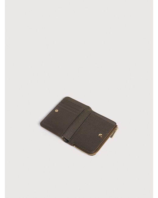 Coccinelle Multicolor Small Grained Leather Wallet Metallic Small