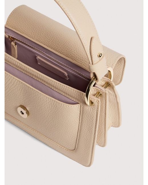 Coccinelle Natural Grained Leather Handbag C-Me Small