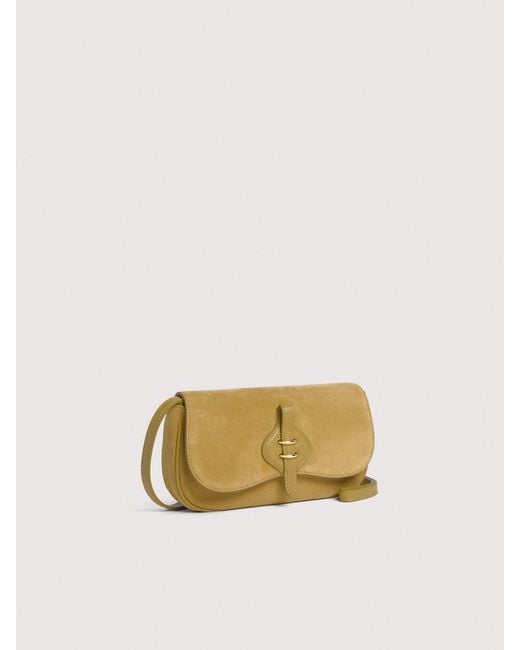Coccinelle Natural Suede And Micro Grained Leather Minibag Mavery Small