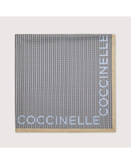Coccinelle Multicolor Halstuch aus Seide Monogram logo
