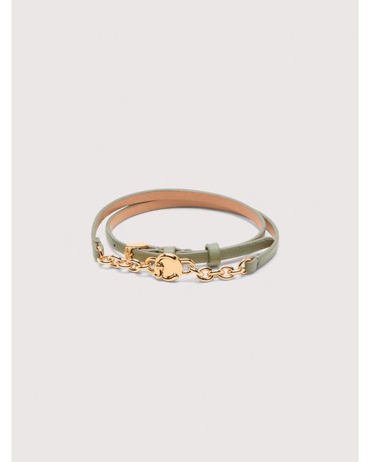 Coccinelle Multicolor Grained Leather Bracelet Multi String