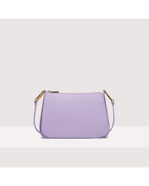 Coccinelle Purple Minibag aus genarbtem Leder Magie Small