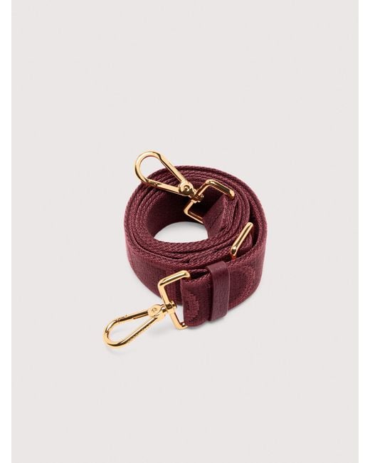 Coccinelle Red Fabric Shoulder Strap Logo