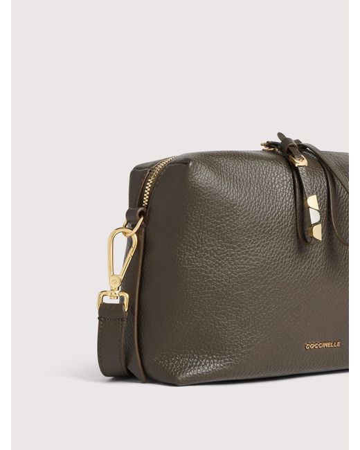 Coccinelle Multicolor Grained Leather Crossbody Bag Nory Small