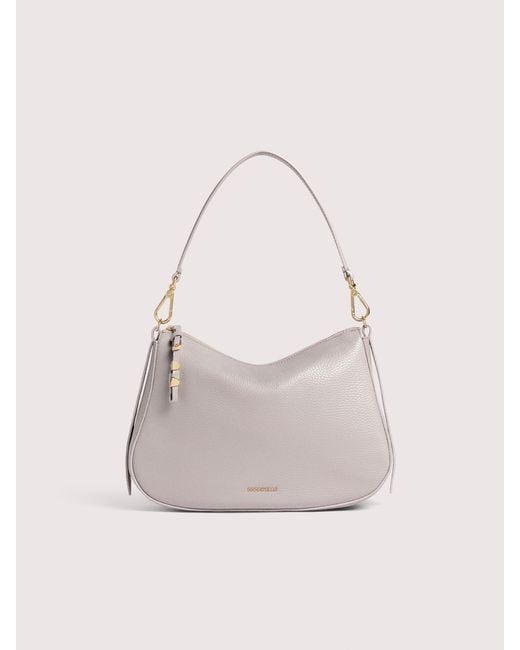 Coccinelle Natural Hobo Bag Aus Genarbtem Leder Nory Small
