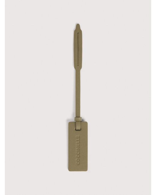 Coccinelle Natural Smooth Leather Tag Targhetta Personalizzabile
