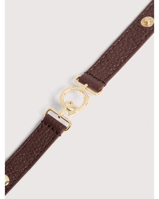 Coccinelle Natural Grained Leather Bracelet C-Me