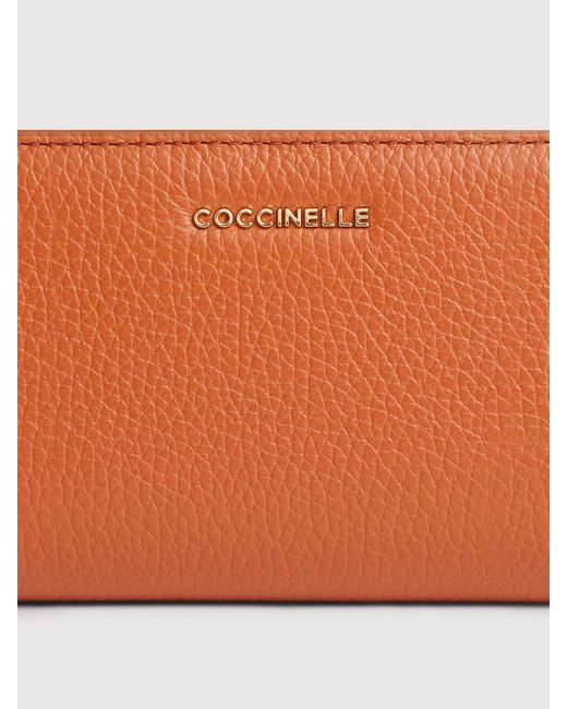 Coccinelle Multicolor Medium Grained Leather Wallet Metallic Medium