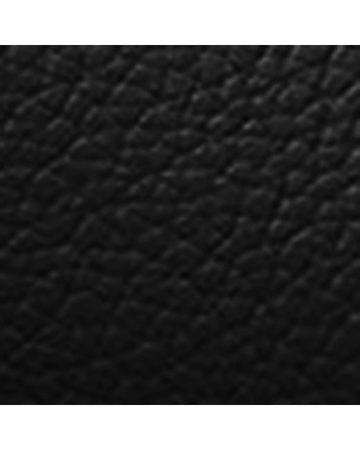 Coccinelle Black Grained Leather Handbag Klichè Medium