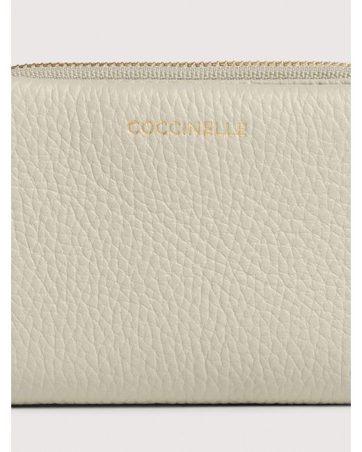 Coccinelle Natural Small Grained Leather Wallet C-Me Medium