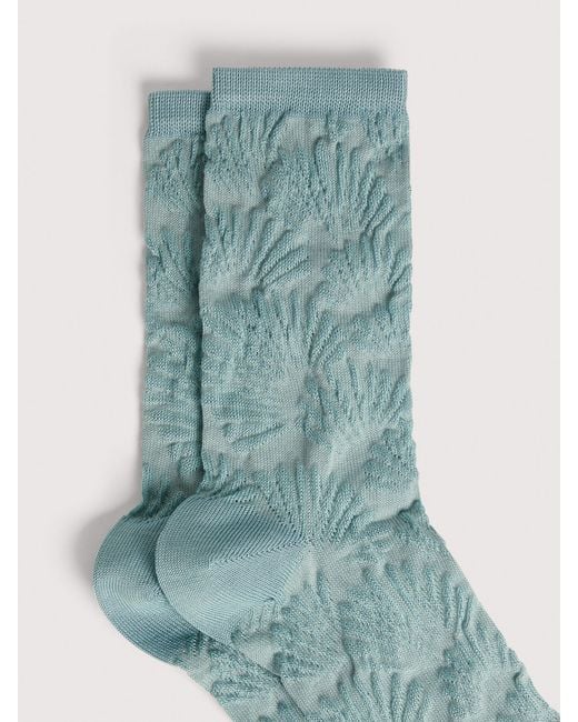 Coccinelle Blue Cotton-Blend Socks Shell