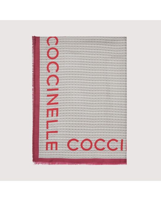 Coccinelle Multicolor Silk Foulard Monogram Logo